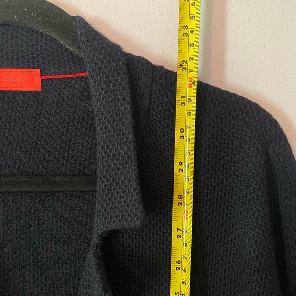 Isaia Napoli Men's size XXL Navy Blue 100% Merino Wool Cardigan Sweater Jacket - Picture 9 of 10